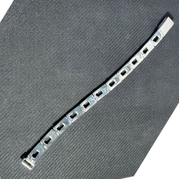 Authentic  Gucci Sterling Silver G Link Bracelet Vintage - Picture 1 of 6